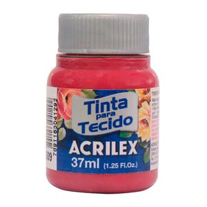 Tinta Para Tecido Vermelho Carmin Acrilex 37Ml