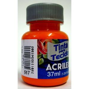 Tinta Fosca Para Tecido Laranja