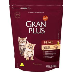 Ração Seca Gran Plus Gatos Filhotes Frango e Arroz