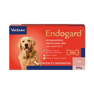 Antiparasitário Virbac Endogard para Cães de Até 30kg 6 Comprimidos