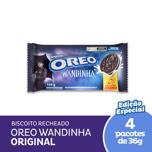 Biscoito Recheado Oreo Original Wandinha Multipack 144g
