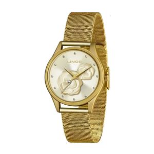Relógio Analógico Lince Feminino Dourado LRGJ144L