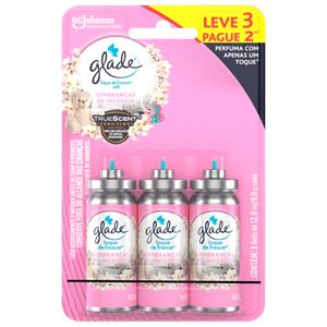 Desodorizador Glade Toque de Frescor Refil Lembranças de Infância 12ml Leve 3 Pague 2