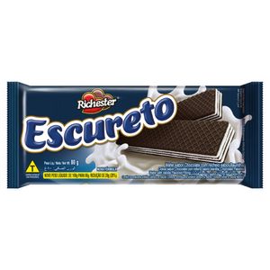 Biscoito Escureto Wafer Baunilha Richester 80g