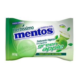 Sabonete Barra Herbíssimo Vegetal Mentos Green Apple Flow 80g