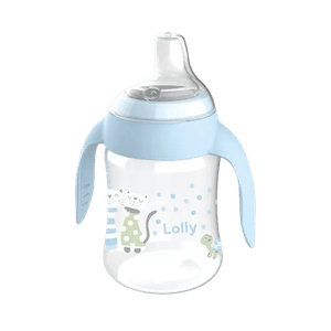 Copo Antivazamento Lolly Com Alça Azul 250ml 1und