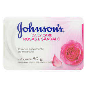 Sabonete em Barra Rosas e Sândalo Johnson's Daily Care Cartucho