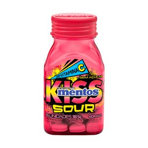 Pastilha Mentos Sour Sem Acuçar Morango 38,5G