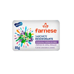 Sabonete Farnese Desodorante Flor de Laranjeira e Lavanda 85g