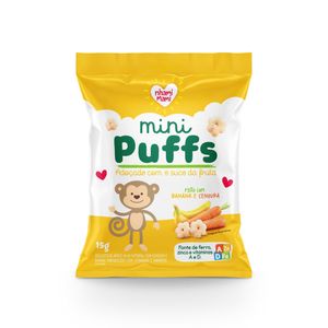 Biscoito Mini Puffs Banana e Cenoura Nhami Mami