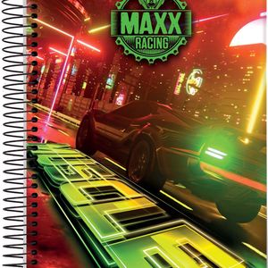 Caderno Capa Dura Pequeno 96 Folhas Maxx Racing Malthus