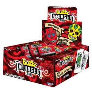 Chiclete Buzzy Tattoo Tribal Tutti- Frutti 360G