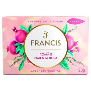 Sabonete Barra Vegetal Romã e Pimenta-Rosa Francis 90g