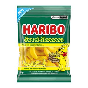 Bala De Gelatina Haribo Sweet Bananas 80g