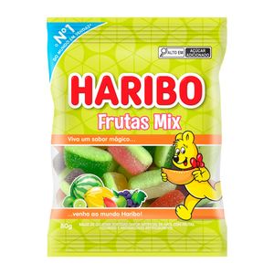 Bala De Gelatina Haribo Frutas Mix 80g