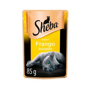 Ração Sheba para Gatos Adultos Frango Assado 85g