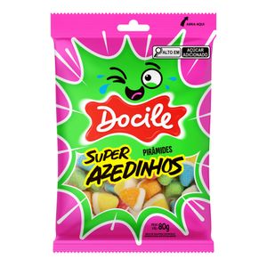Bala Docile Super Azedinhos Pirâmides 80g