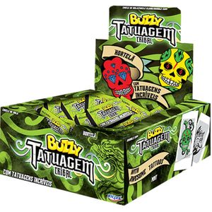 Chiclete Buzzy Tatto Tribal Hortelã 360G