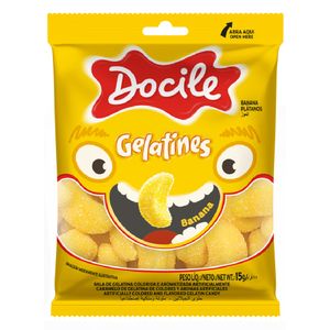 Bala Docile Gelatines Mini Banana 15g