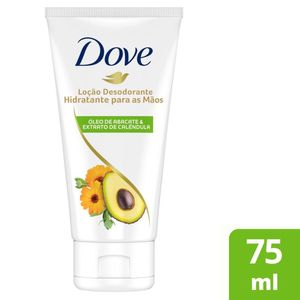 Loção Desodorante Hidratante para Mãos Dove Óleo de Abacate e Extrato de Calêndula 75ml
