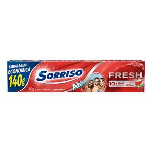 Creme Dental Sorriso Fresh Menthol Impact 140g Embalagem Econômica Leve Mais e Pague Menos