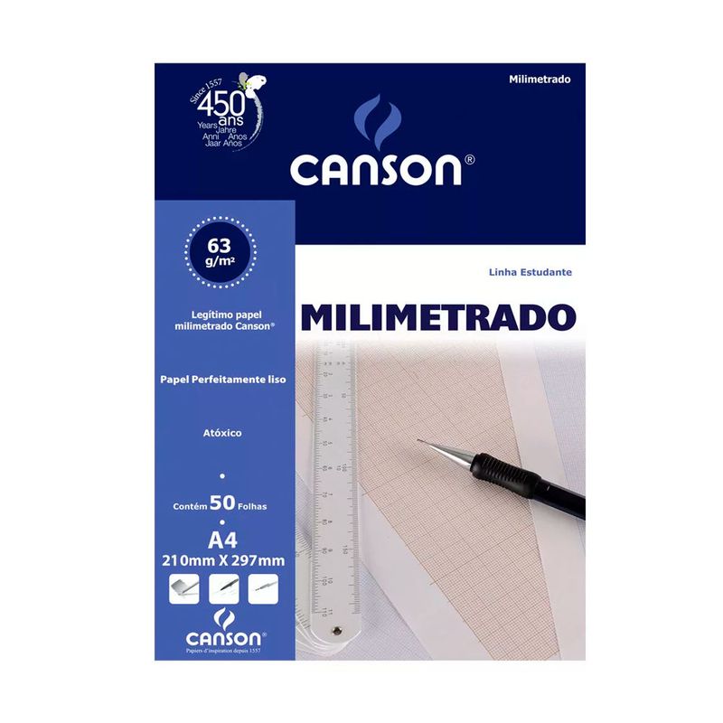 papel-milimetrad-canson-a4-63g-50x1