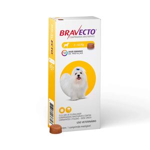 Antipulgas e Carrapatos Bravecto MSD para Cães de 2 a 4,5Kg
