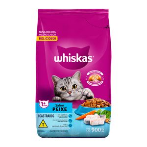 Ração Para Gatos Castrados Whiskas Peixe 900g