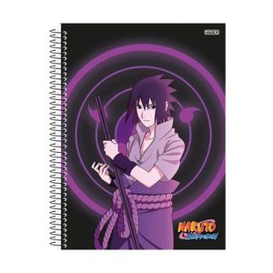 Caderno Universitário São Domingos Naruto Capa Dura 1 Matéria 80 Folhas Estampas Sortidas