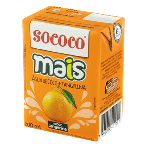 Água de Coco Tangerina Sococo Mais 200ml