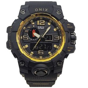 Relógio Masculino Relógio Onix AnaDigi OX117 Preto e Dourado