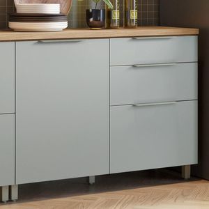 Balcão de Cozinha Marquesa MDF com 1 Porta e 3 Gavetas Nature Nesher