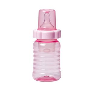 Mamadeira Big Clear Bico Redondo Rosa Lolly 250ml