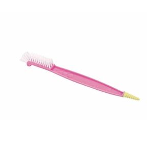 Escova Para Mamadeira KaBaby Com Limpa Bicos Rosa