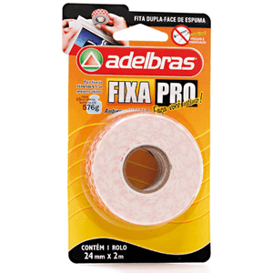Fita Adesiva de Espuma Dupla Face Fixa Pro 24MmX2M