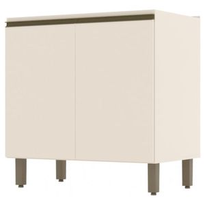 Balcão com 2 Portas para Cozinha 0,80 m Nature e Off White - Henn
