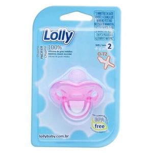 Chupeta Silicone Redondo 2 Lolly Baby