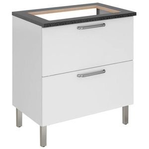 Balcão de Cozinha para Cooktop 5 Bocas Tarsila Itatiaia Branco