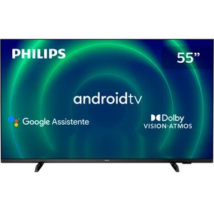 Smart TV Philips Android 55" 4K 55PUG7406/78 Google Assistant Bluetooth