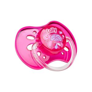 Chupeta Silicone Ortodôntica Tamanha 2 Rosa- Lolly