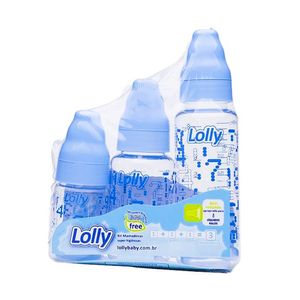 Kit Mamadeira Tip Azul Lolly