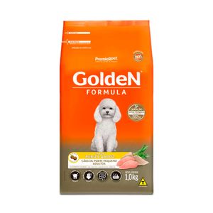Ração Golden Fórmula para Cães Adultos Porte Pequeno Sabor Peru e Arroz 1Kg