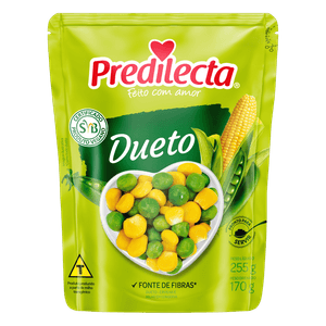 Ervilha e Milho Verde em Conserva Dueto Predilecta Sachê