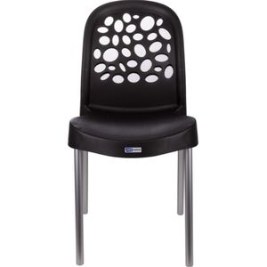 Cadeira Deluxe de Polipropileno Preta - Forte Plástico