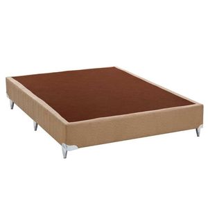 Base Box para Colchão Casal Ortobom Bege 138x30cm