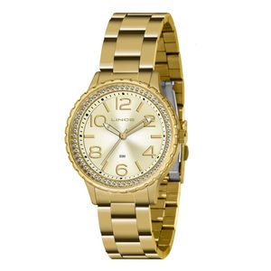 Relógio Analógico Lince Feminino Urban Dourado LRG4704L KO60C2KX