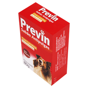 Sabão em Barra Uso Veterinário Antipulgas Previn Caixa 80g