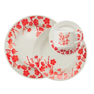 Aparelho Jantar Biona Jardim Oriental Conjunto com 16 Peças