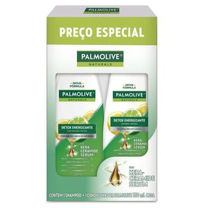 Kit Shampoo + Condicionador Palmolive Naturals Detox Energizante 350ml