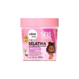 Gelatina Capilar Ativadora De Cachos Salon Line Kids S.O.S Cachos Hidratação 400g